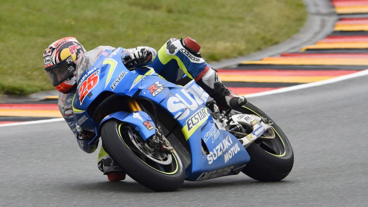 Maverick Viñales, por delante de las Ducati en el inicio del GP de Austria