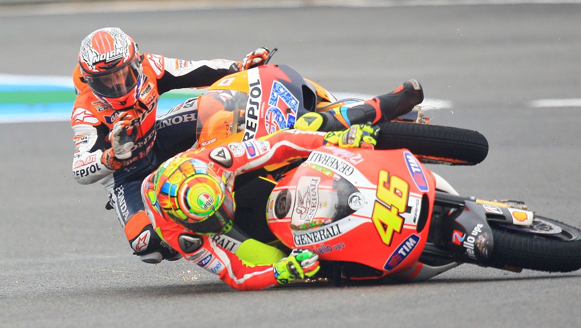 Los mejores duelos de Valentino Rossi