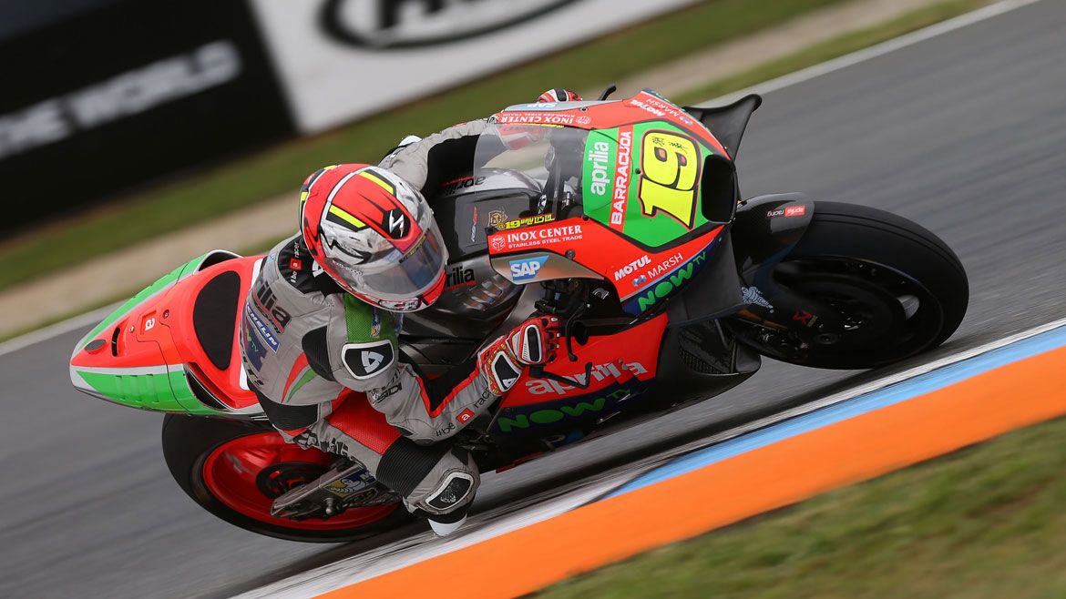 Los pilotos de Aprilia completan un test de dos días en Misano