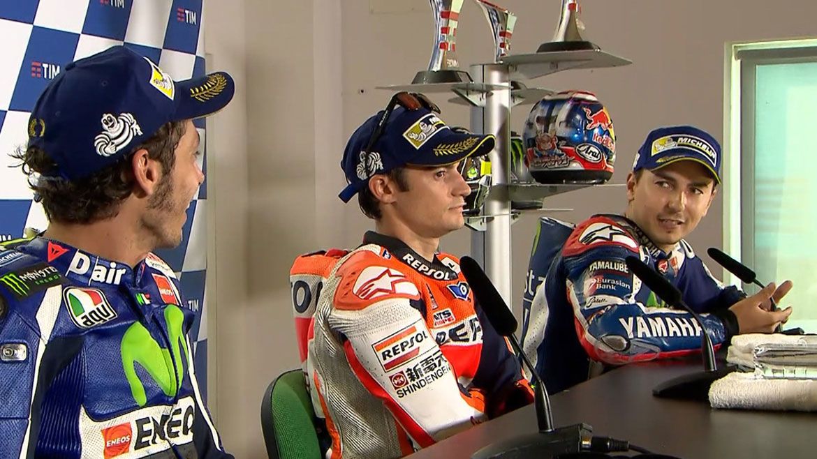 Nuevo encontronazo entre Rossi y Lorenzo en rueda de prensa