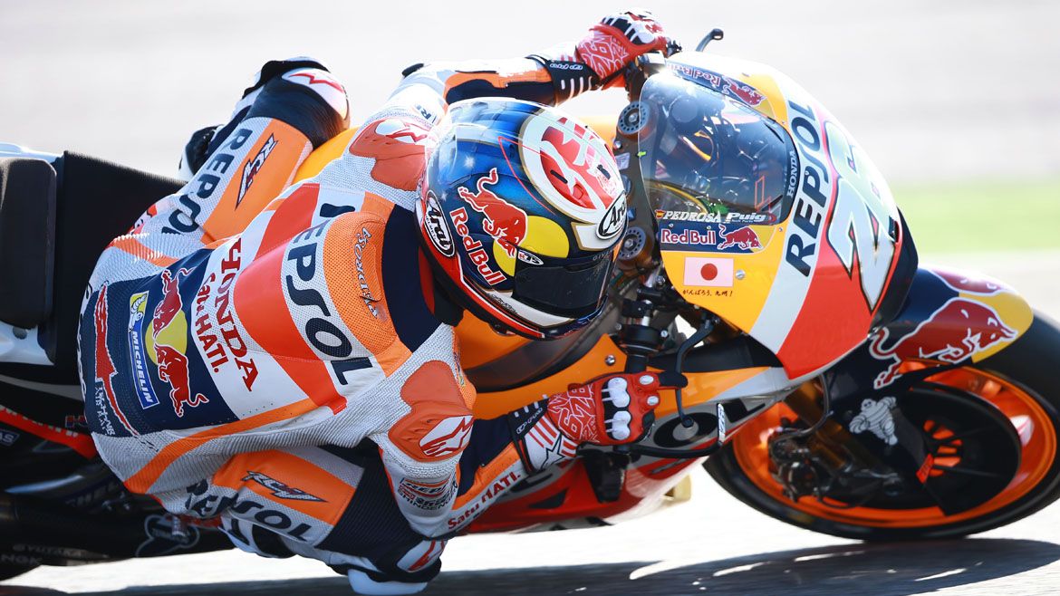Dani Pedrosa: “He gastado toda la bota por intentar frenar de alguna manera”