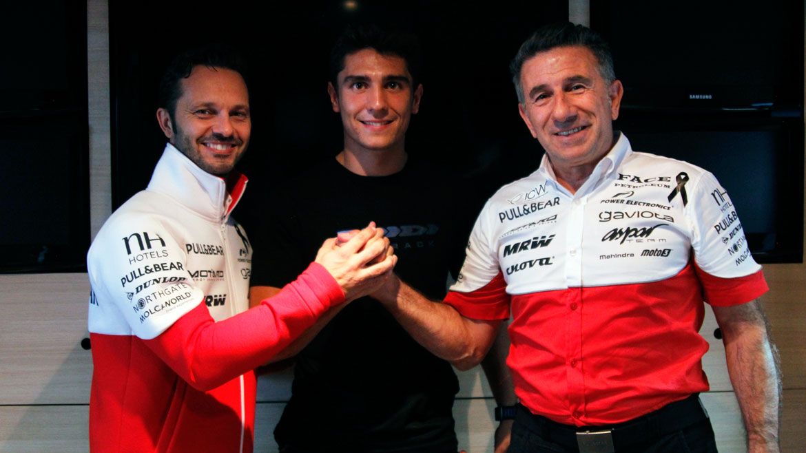 Albert Arenas, con el Mahindra Aspar Team en el Mundial de Moto3 2017