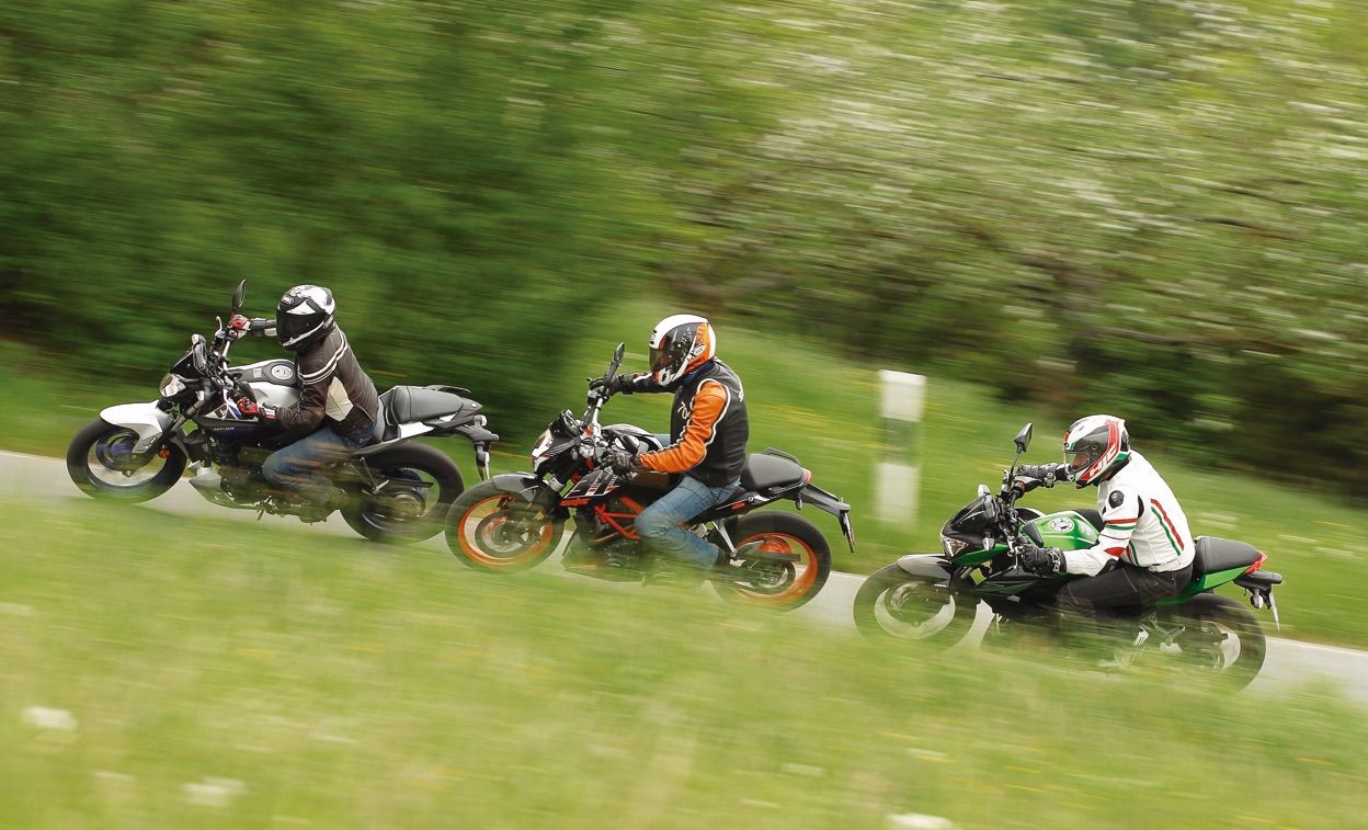 Comparativa A2: KTM Duke 390 vs Kawsaki Z300 vs Yamaha MT-03