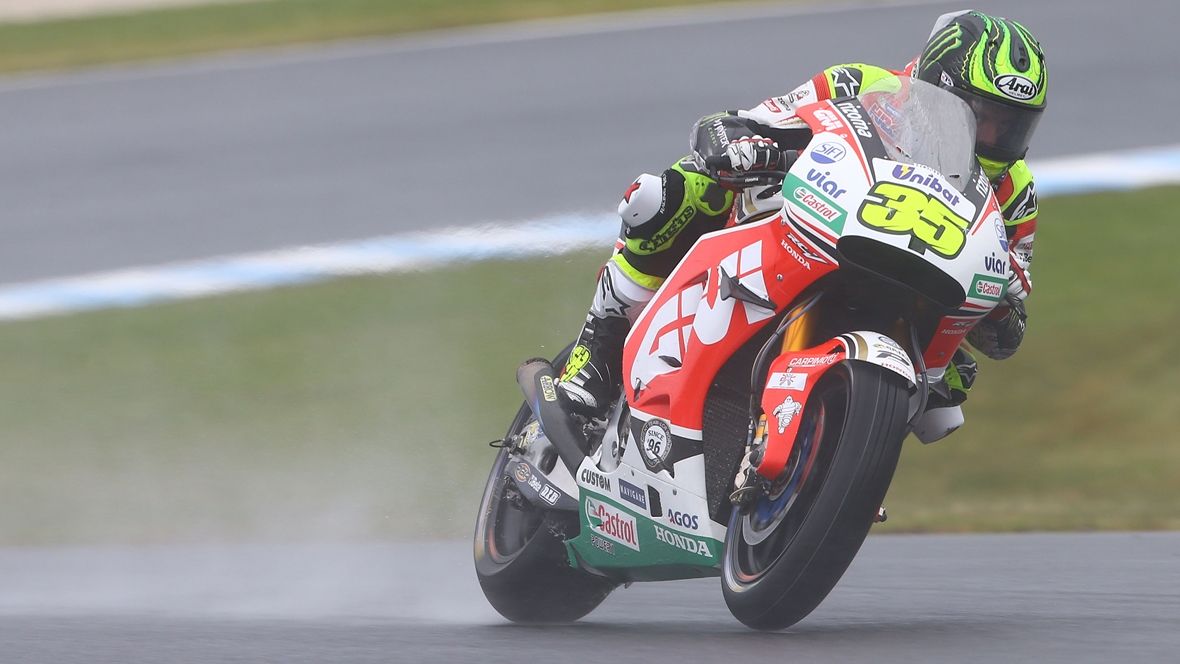Cal Crutchlow y la lluvia se imponen en los libres de Australia