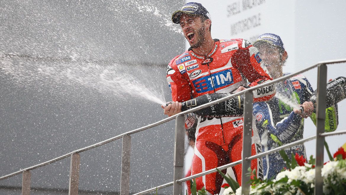 Andrea Dovizioso se convierte en el noveno ganador diferente de MotoGP