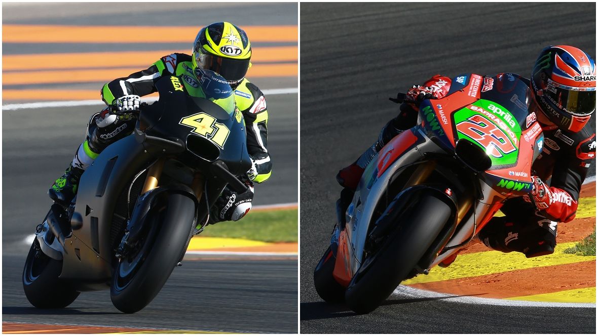 Aleix Espargaró y Sam Lowes ya ruedan con la Aprilia