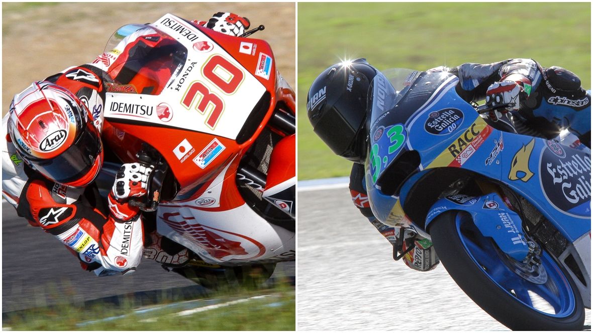 Takaaki Nakagami arrasa en los test de Moto2 y Enea Bastianini lidera Moto3