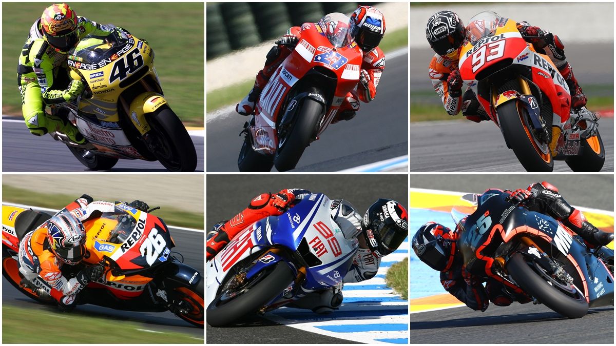 Comparativa de los grandes pilotos de MotoGP cuando cumplieron 22 años