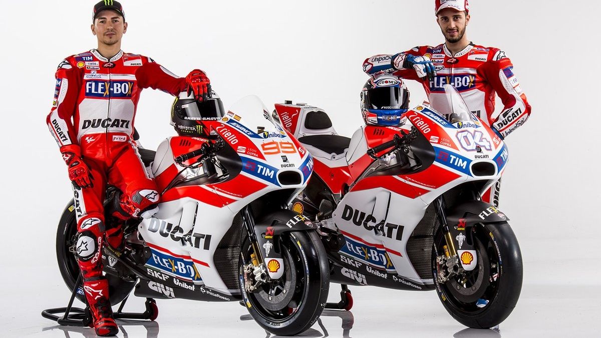 Jorge Lorenzo y Andrea Dovizioso presentan la Ducati para MotoGP 2017