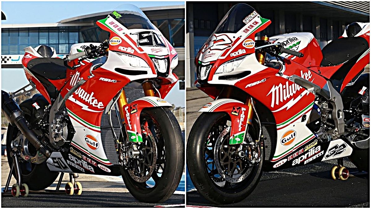La nueva Aprilia RSV4-RF, a reconquistar SBK con Eugene Laverty y Lorenzo Savadori