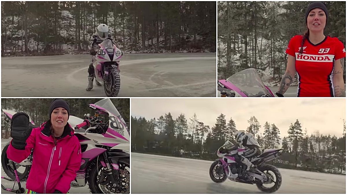 Marc Márquez, retado a pilotar sobre hielo