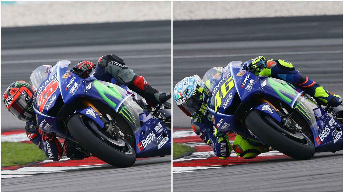 Maverick Viñales y Valentino Rossi, sorprendidos con la nueva Yamaha