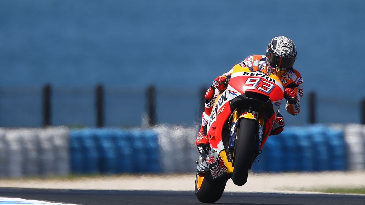 Test Australia MotoGP 2017, Marc Márquez lidera con Valentino Rossi al acecho