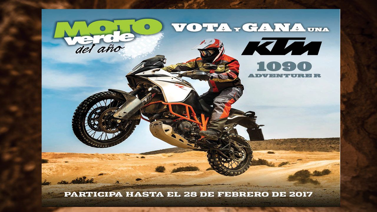 Gana una KTM 1090 Adventure R votando online en el concurso Moto Verde del Año