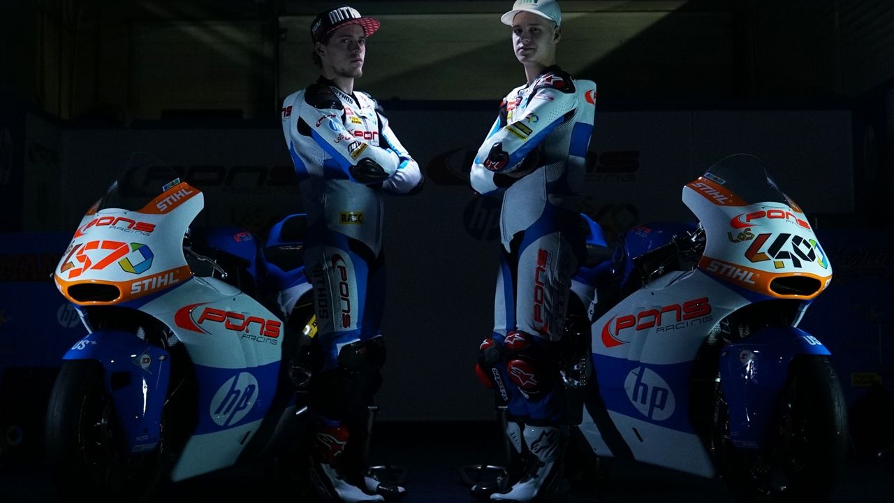 El Pons HP 40 de Fabio Quartararo y Edgar Pons, con los colores del título de Moto2