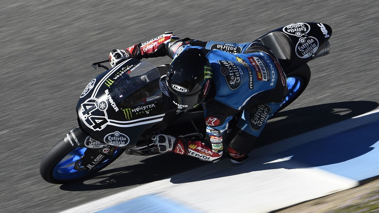 Miguel Oliveira y Arón Canet lideran el primer día de test de Moto2 y Moto3 en Jerez