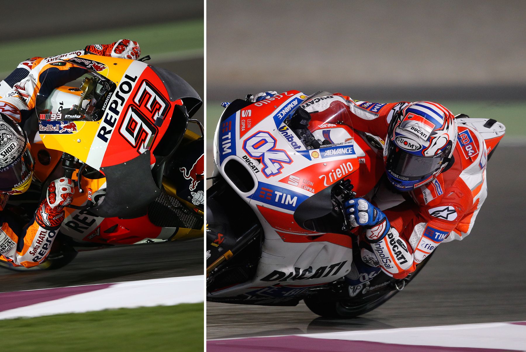 MotoGP Qatar Test 2017, Andrea Dovizioso al frente de un primer día con sorpresas