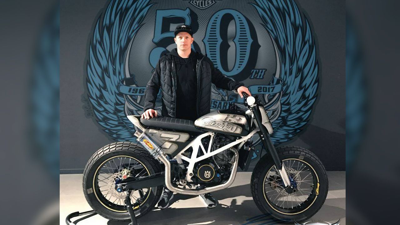 Husqvarna F1-690 Flat Tracker, la espectacular nueva moto de Räikkönen