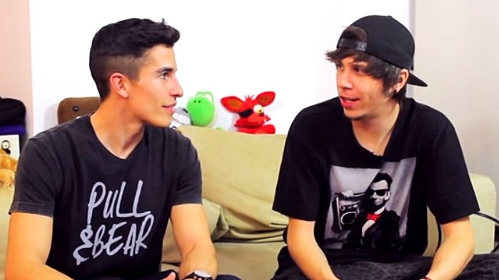Marc Márquez se convierte en youtuber durante un rato junto a El Rubius