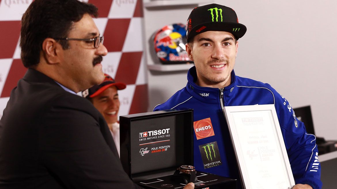 Primera pole de Maverick Viñales en Yamaha: “Me sabe muy bien”