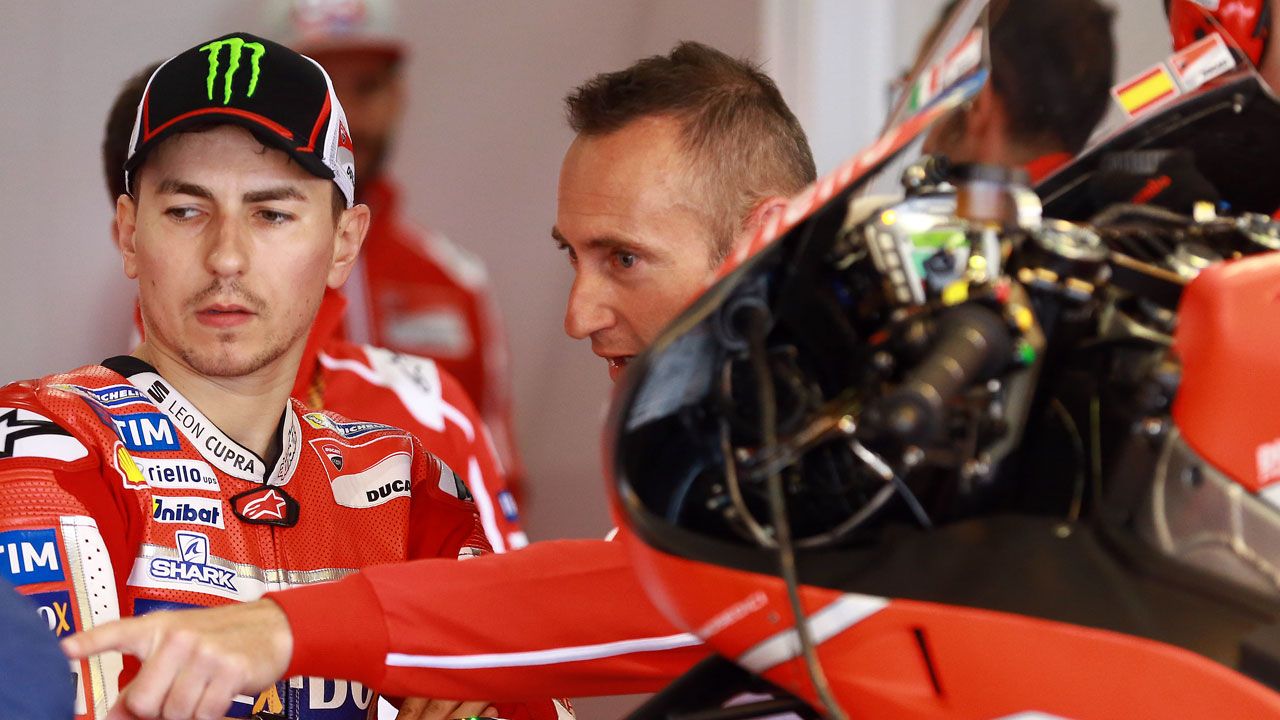 Jorge Lorenzo y la ergonomía de su Ducati