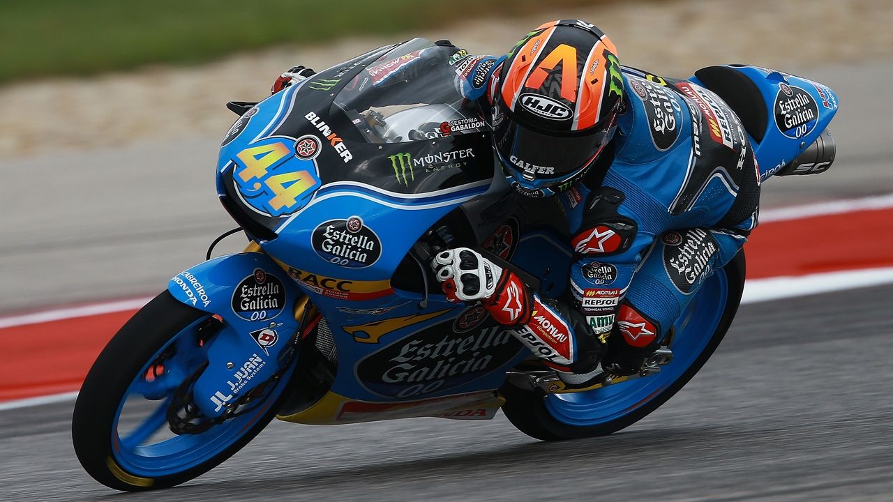 Arón Canet firma la pole en Moto3 y apunta hacia su primera victoria en Austin
