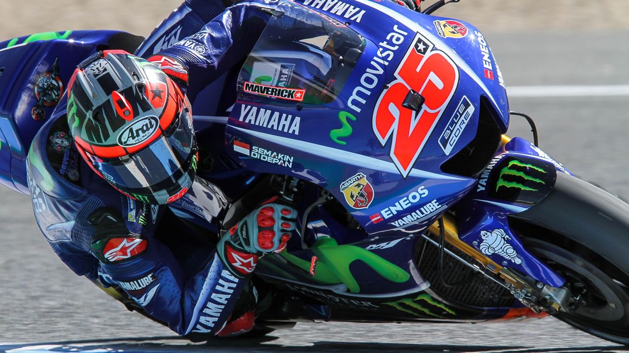 Maverick Viñales bate a Marc Márquez por dos milésimas en el test de Jerez