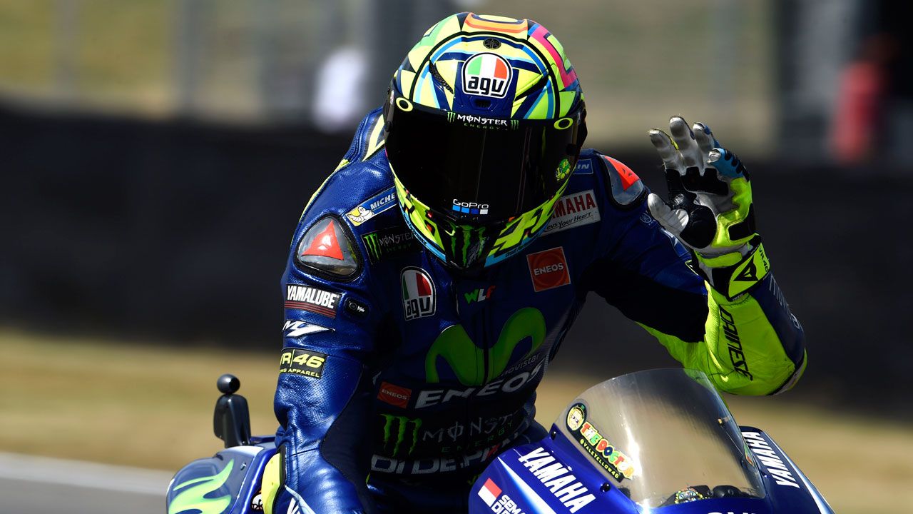 Valentino Rossi. “No me esperaba tanto dolor en el brazo”