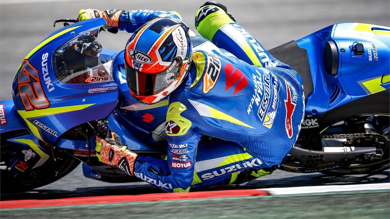 Álex Rins vuelve a subirse a la Suzuki MotoGP casi dos meses después