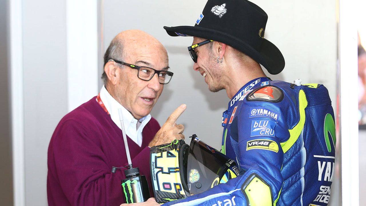 Carmelo Ezpeleta: “Imaginar que 2018 será el último de Rossi es mucho imaginar”