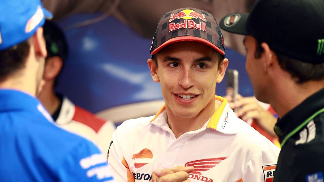 Marc Márquez lo tiene claro: Neumático simétrico delantero y asimétrico trasero