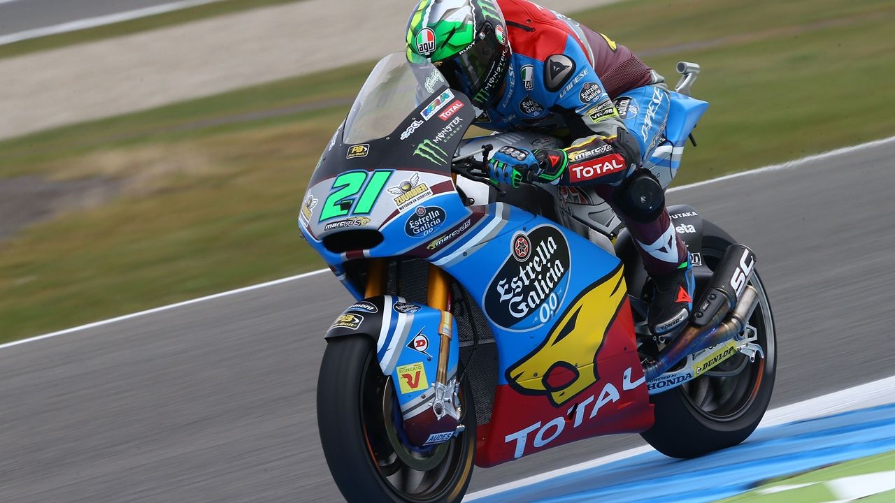 Franco Morbidelli festeja su salto a MotoGP firmando la pole en Assen