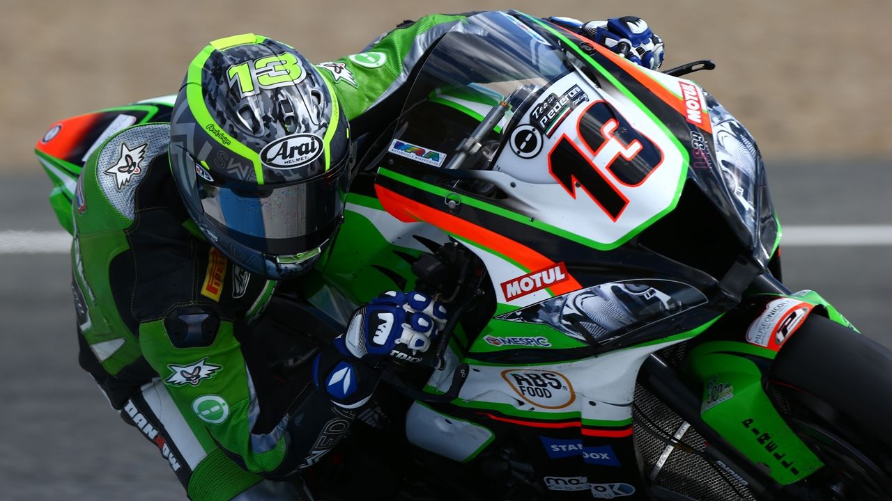 Anthony West en el Mundial de Superbike con una Kawasaki