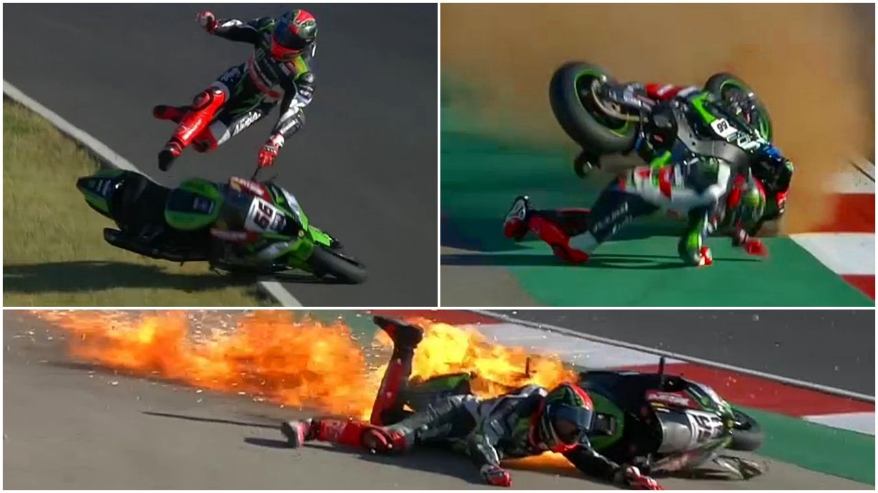 Tom Sykes no podrá correr en Portimao tras esta espeluznante caída
