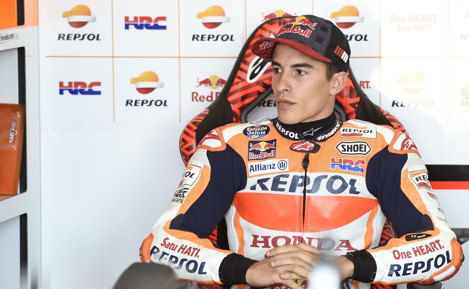 Marc Márquez: “Sorprendente cómo Valentino ha gestionado el riesgo, luchará por el podio”