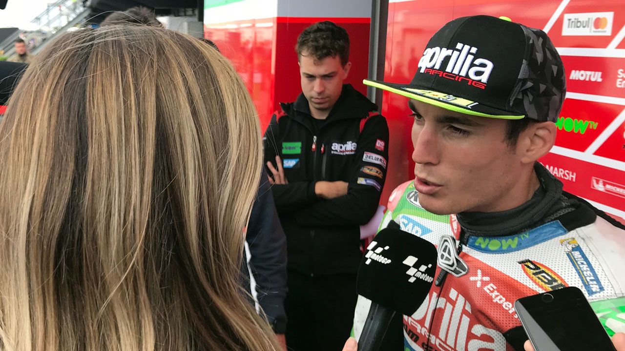 Aleix Espargaró: “Liderar el viernes me hace ilusión sobre todo por Aprilia”