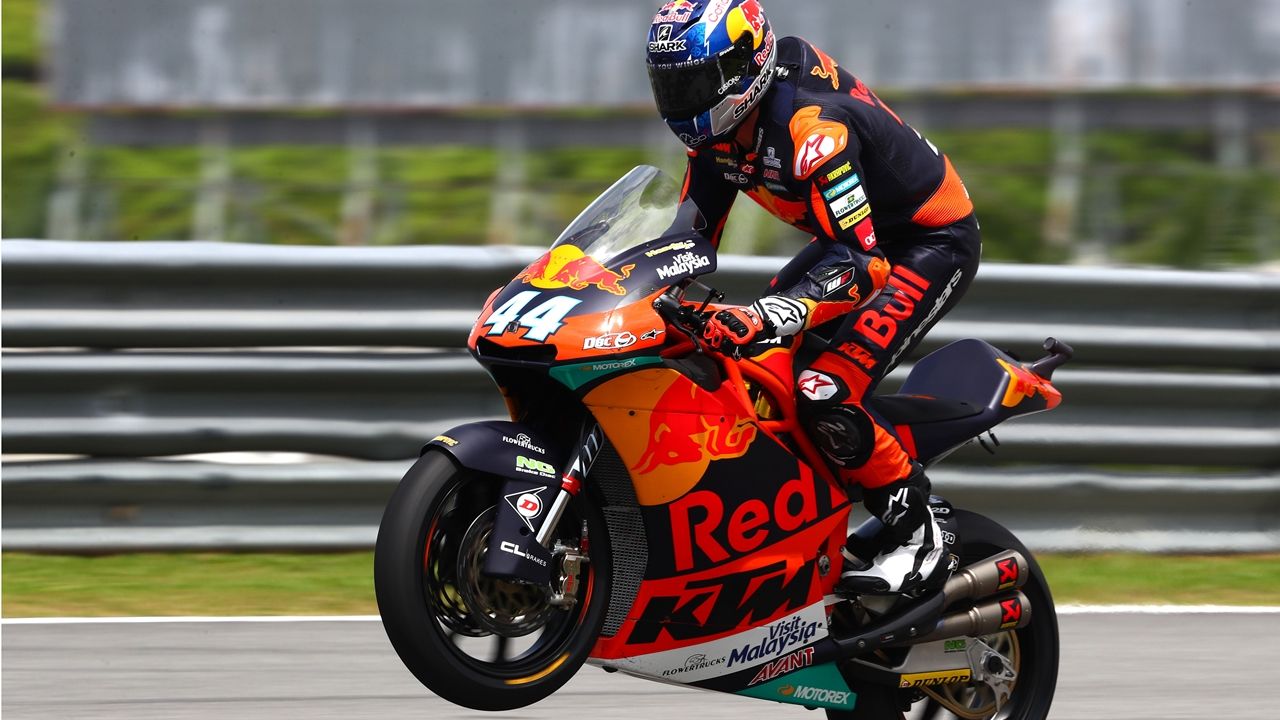 Miguel Oliveira vuelve a arrasar en la fiesta del título de Franco Morbidelli