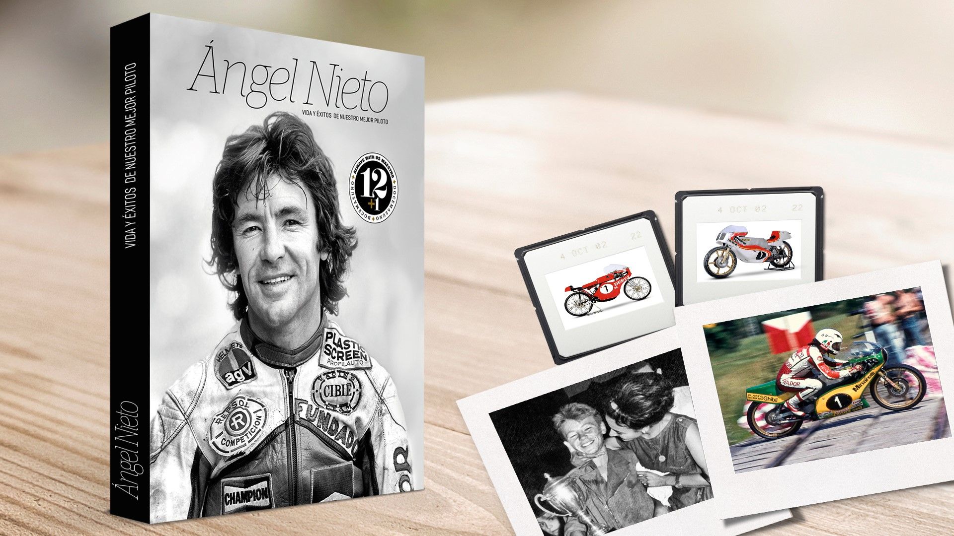 Libro "Ángel Nieto, vida y éxitos de nuestro mejor piloto", a la venta