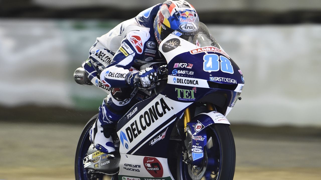 Jorge Martín lidera el répoquer español de Moto3 en Valencia