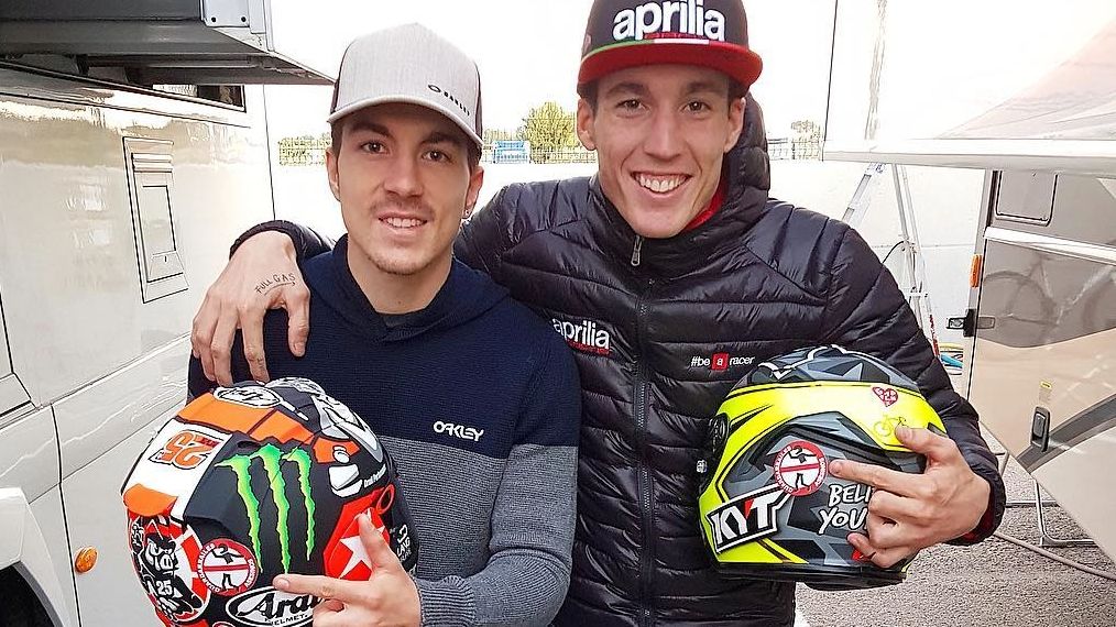 Maverick Viñales y Aleix Espargaró, contra los guardarraíles asesinos