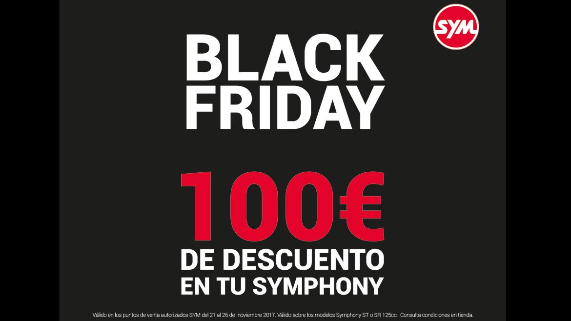 Llega el Black Friday a los SYM Symphony: 100 euros de descuento