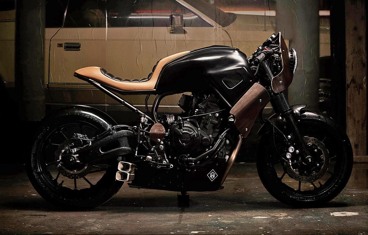 Yamaha XSR700 "Hanko", o cuando se utiliza madera para personalizar motos