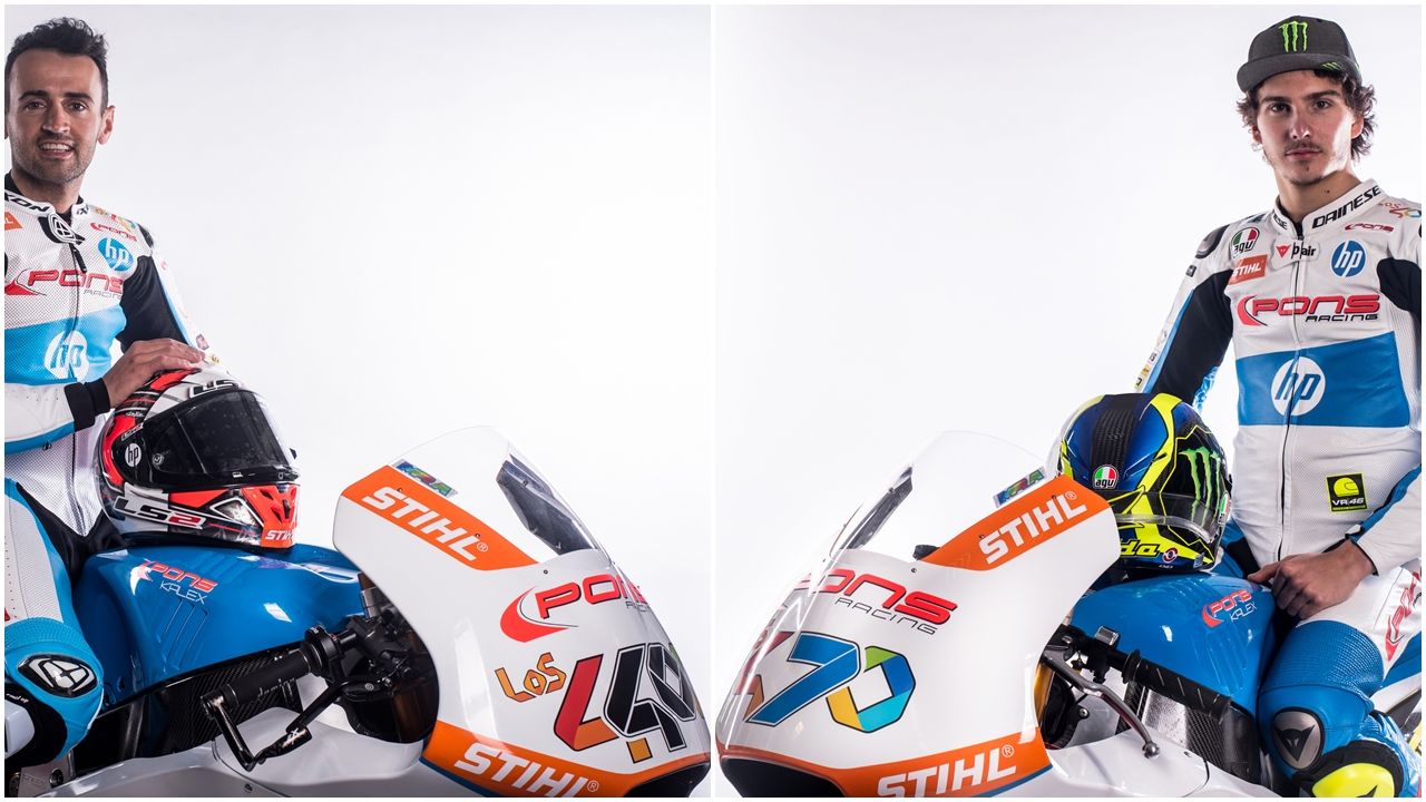 Héctor Barberá y Lorenzo Baldassarri presentan las Kalex del Pons HP 40 para Moto2 2018
