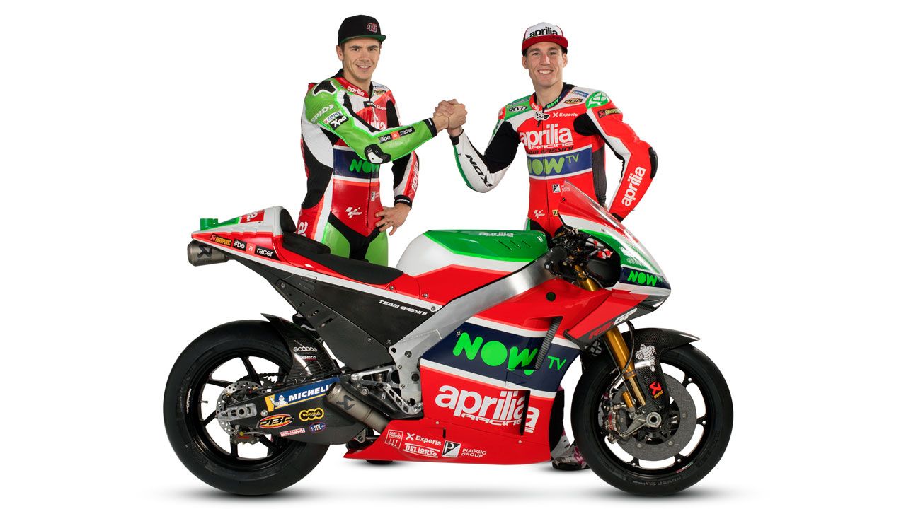 Aprilia presenta su MotoGP 2018
