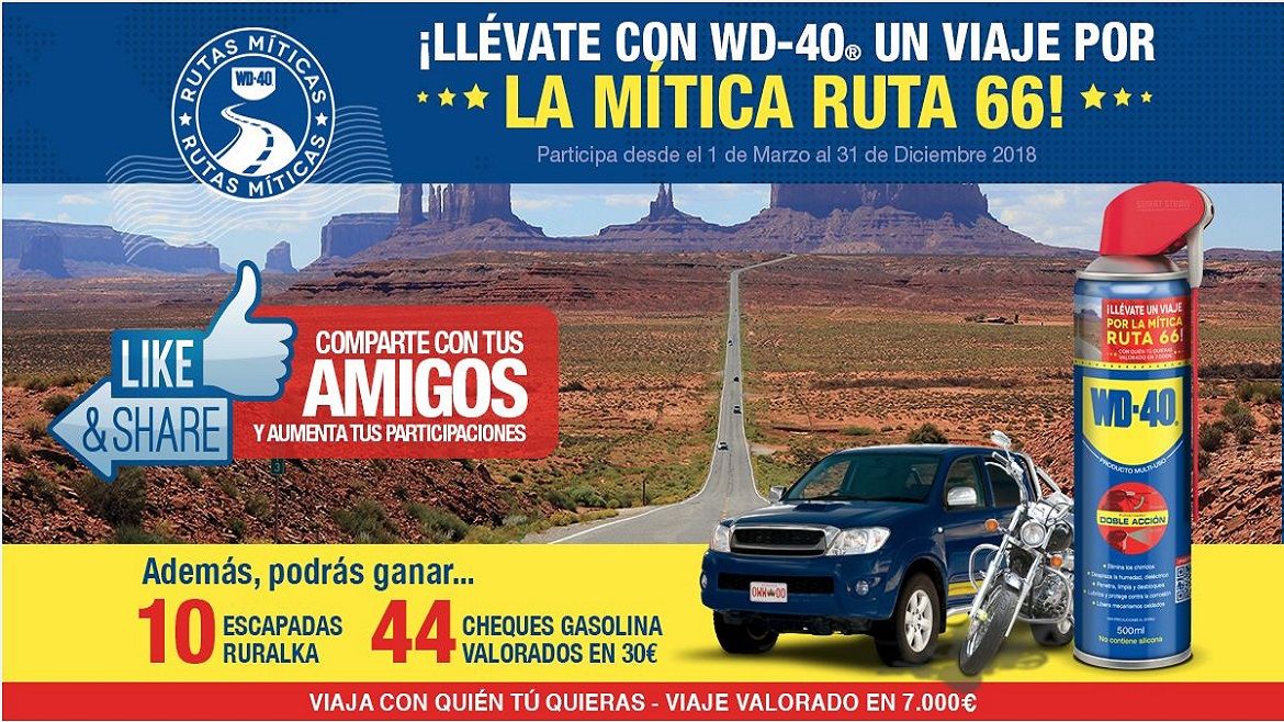 Rutas Míticas 2018: Viaja a la Ruta 66 con WD-40