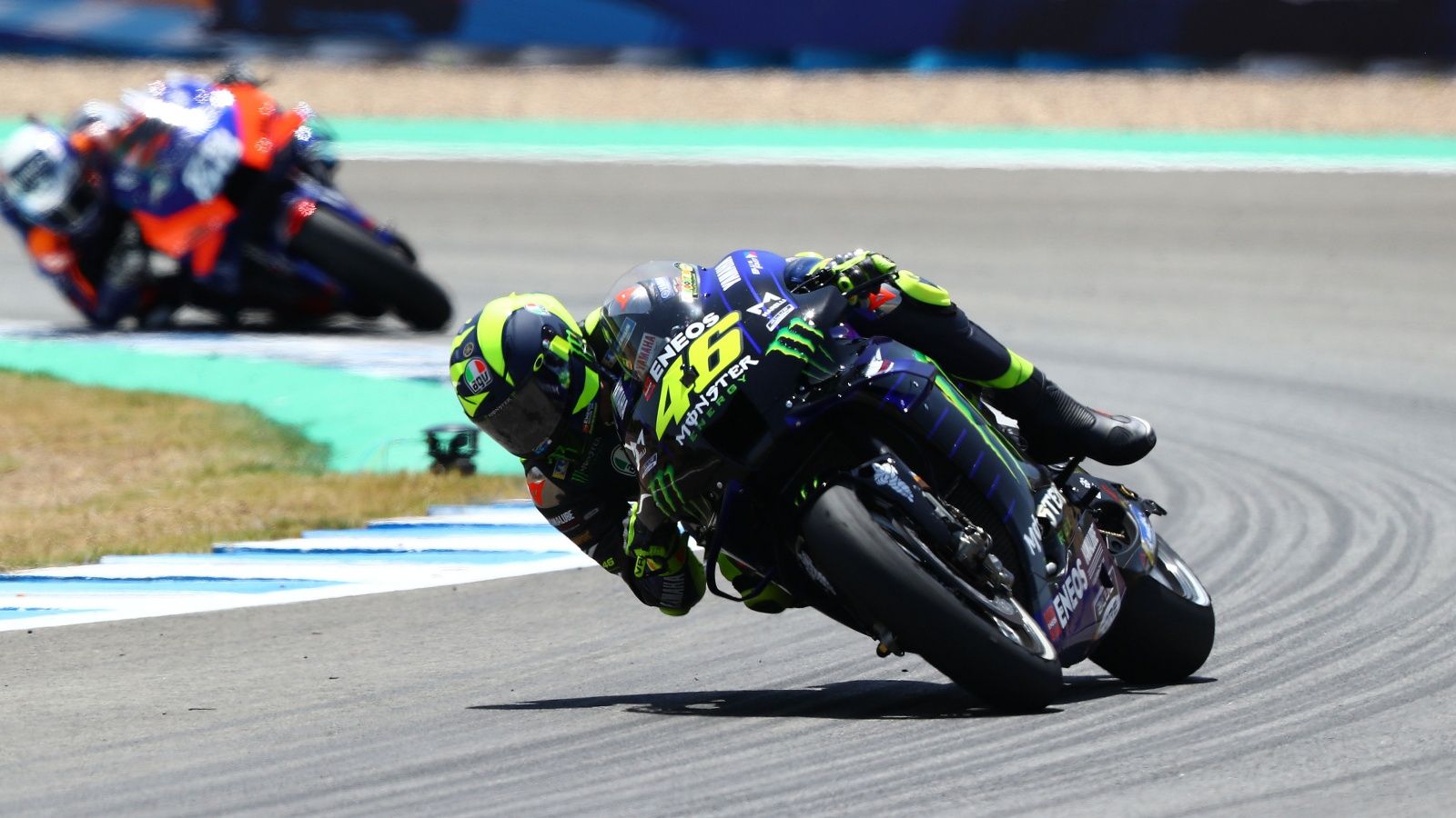Valentino Rossi durante la carrera en Jerez (Fotos: Gold & Goose).
