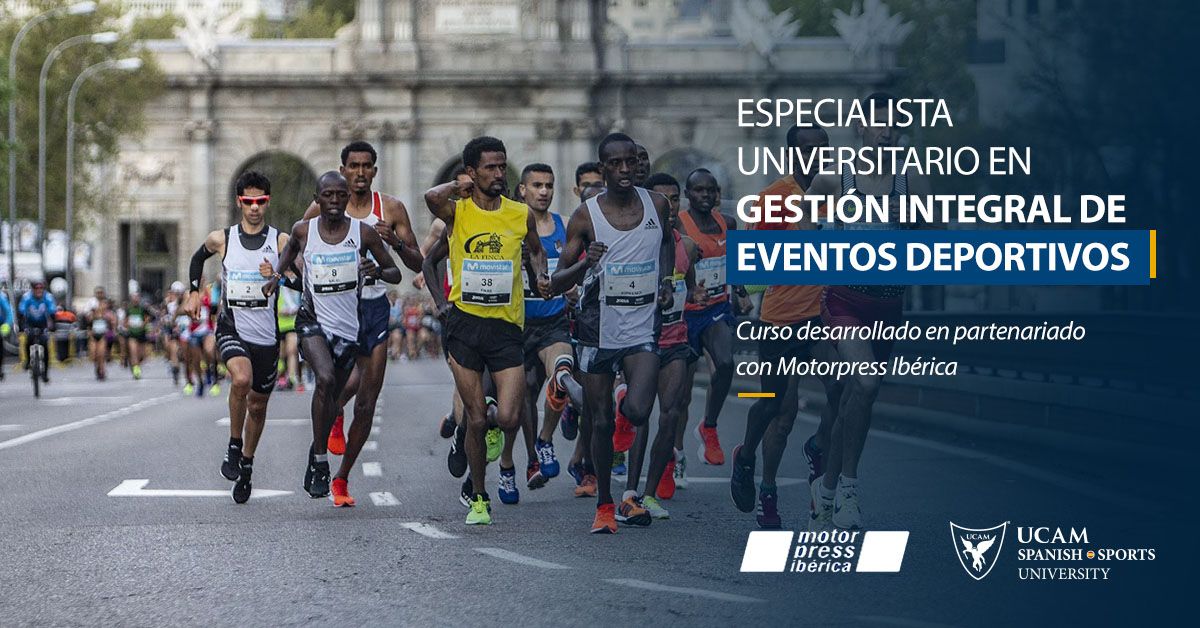 La UCAM y Motorpress Ibérica lanzan el título de Especialista Universitario en Gestión Integral de Eventos Deportivos