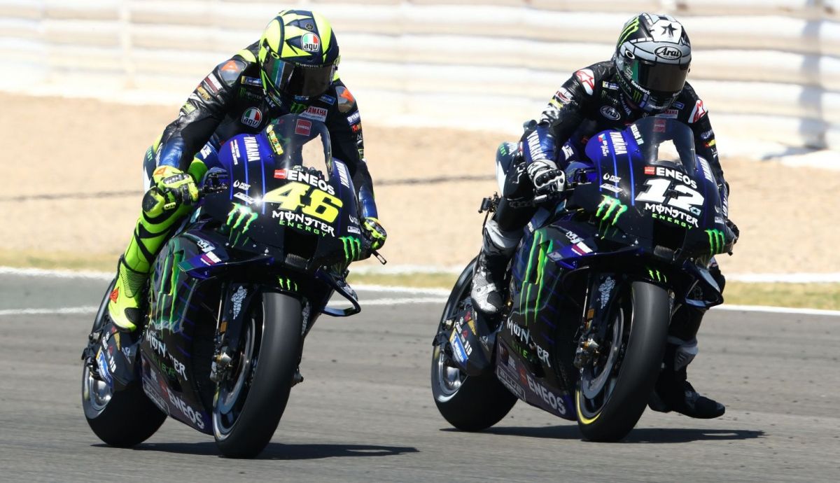 Valentino Rossi vs Maverick Viñales, GP Andalucía 2020 Valentino Rossi vs Maverick Viñales, GP Andalucía 2020