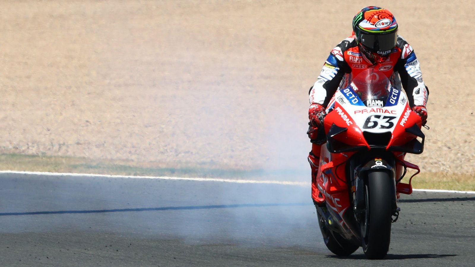 El momento en el que la Desmosedici de Pecco Bagnaia dijo basta (Fotos: Gold & Goose).