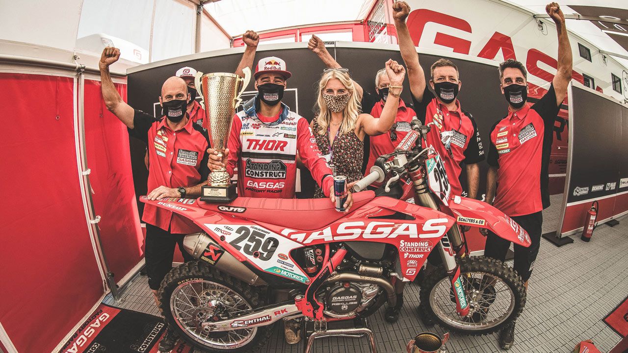 Glenn Coldenhoff consigue el primer triunfo para GASGAS en MXGP